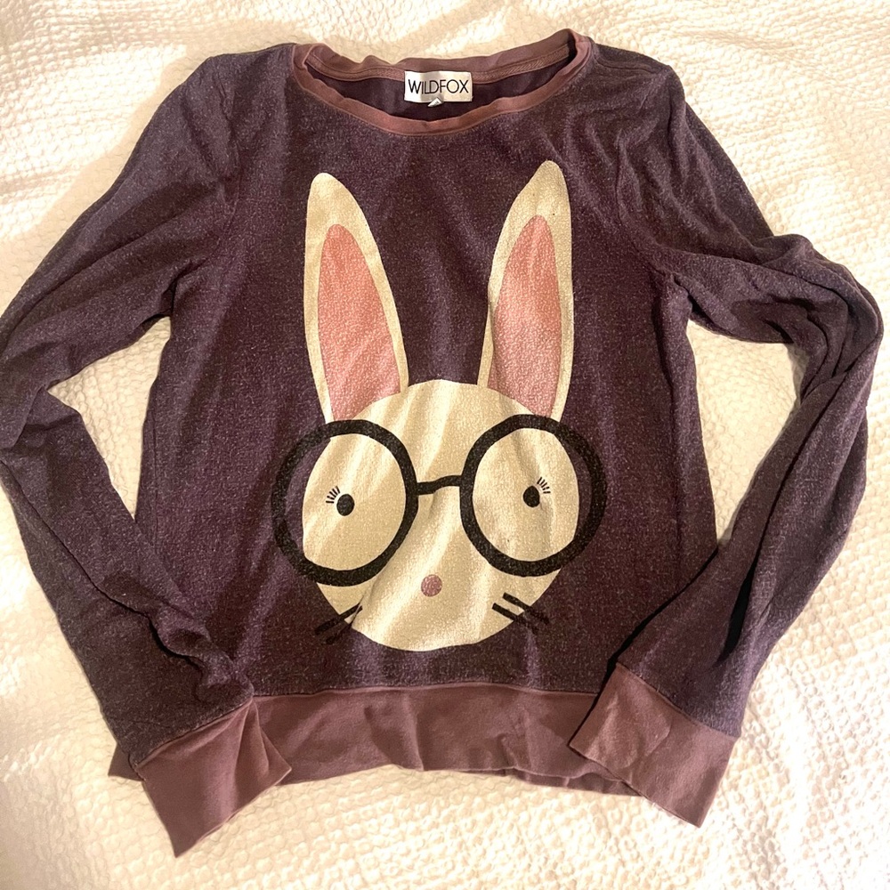 Wild fox size small sweater crew neck